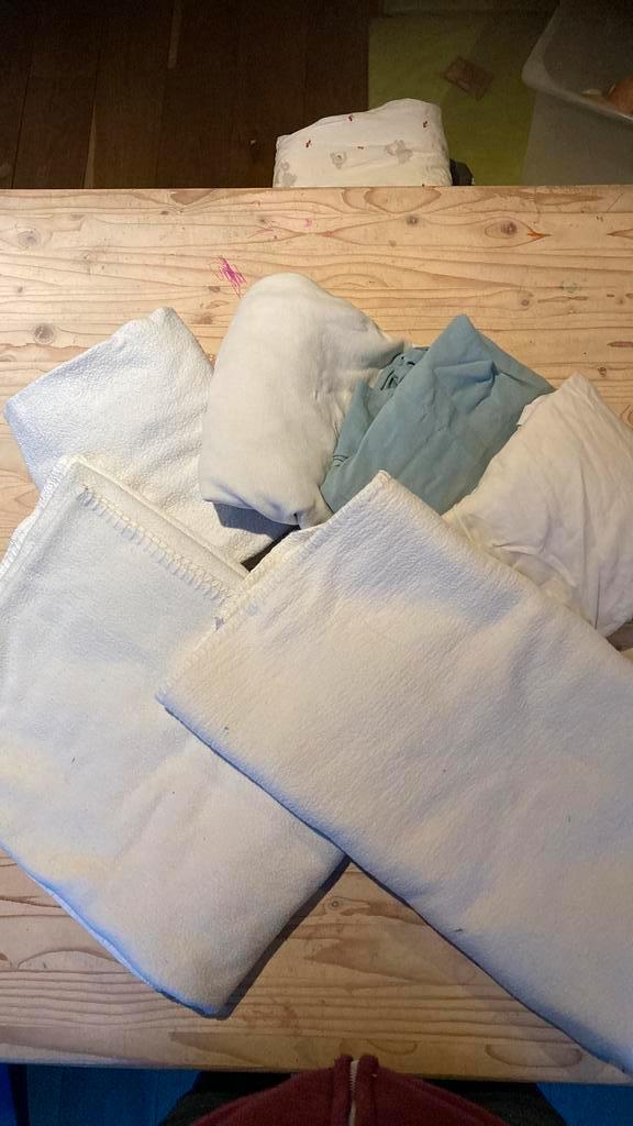 Compleet beddengoed pakket voor ledikant, Kinderen en Baby's, Kinderkamer | Beddengoed, Gebruikt, Deken of Dekbed, Wit, Jongetje of Meisje