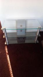 Glazen tv meubel, Ophalen, 50 tot 100 cm, Zo goed als nieuw, Minder dan 100 cm