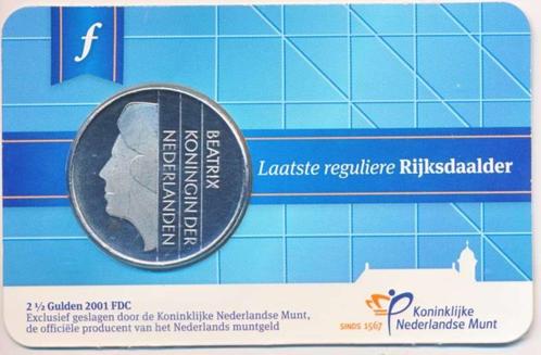 Nederland 2,5 Gulden 2001 "De laatste reguliere rijksdaalder, Postzegels en Munten, Munten | Nederland, Losse munt, 2½ gulden