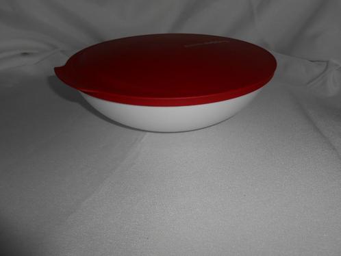 Tupperware Allegra Kom Rond Rood-Wit 1,5L NIEUW, Huis en Inrichting, Keuken | Tupperware, Nieuw, Bak of Kom, Wit, Rood, Ophalen of Verzenden