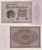 Duitsland 100.000 Mark 1923 P83a VF/XF, Ophalen of Verzenden, Duitsland, Los biljet