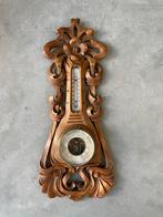 Antieke Houten Barometer met Thermometer - Oscar Keip, Ophalen, Gebruikt, Barometer