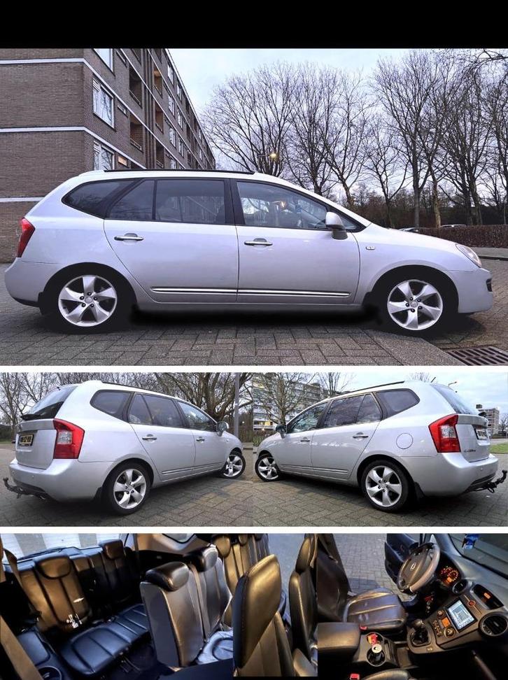 Carens 2.0i Cvvt 7 persoons M'2008 Leer Navi New Apk Inr Mog, Auto's, Kia, Bedrijf, Carens, ABS, Airbags, Airconditioning, Alarm