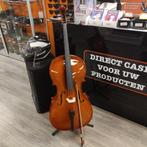 Leonardo LC-1044 4/4 cello met strijkstok en draagtas, Muziek en Instrumenten, Strijkinstrumenten | Cello's, Ophalen of Verzenden