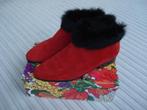 Dames laarsje rood suedeachtig stof Mt 40 nieuw, Lage of Enkellaarzen, Nieuw, Ophalen of Verzenden, Rood