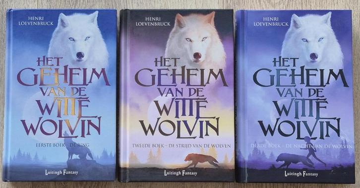 Het geheim van de witte wolvin 1,2,3 Henri Loevenbruck ZGAN, Boeken, Kinderboeken | Jeugd | 10 tot 12 jaar, Zo goed als nieuw