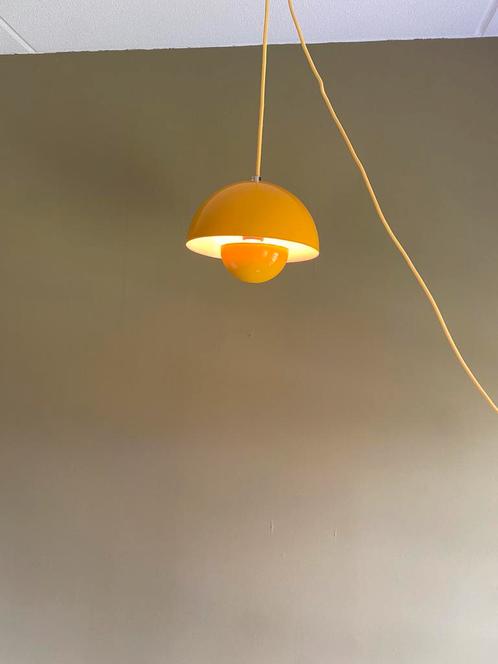 Prachtige flowerpot lamp met stekker en 7 meter snoer, Huis en Inrichting, Lampen | Hanglampen, Zo goed als nieuw, Minder dan 50 cm