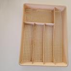 beige bestek lade, Ophalen of Verzenden, Gebruikt, Kunststof, Los bestek
