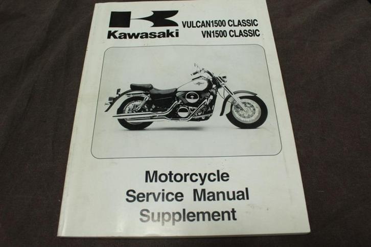 Kawasaki Vulcan 1500 classic 1998 service manual supplement, Motoren, Handleidingen en Instructieboekjes, Kawasaki, Ophalen of Verzenden