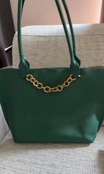 Groene Zara  Shopper met Gouden Details, Ophalen of Verzenden, Zo goed als nieuw, Groen, Shopper