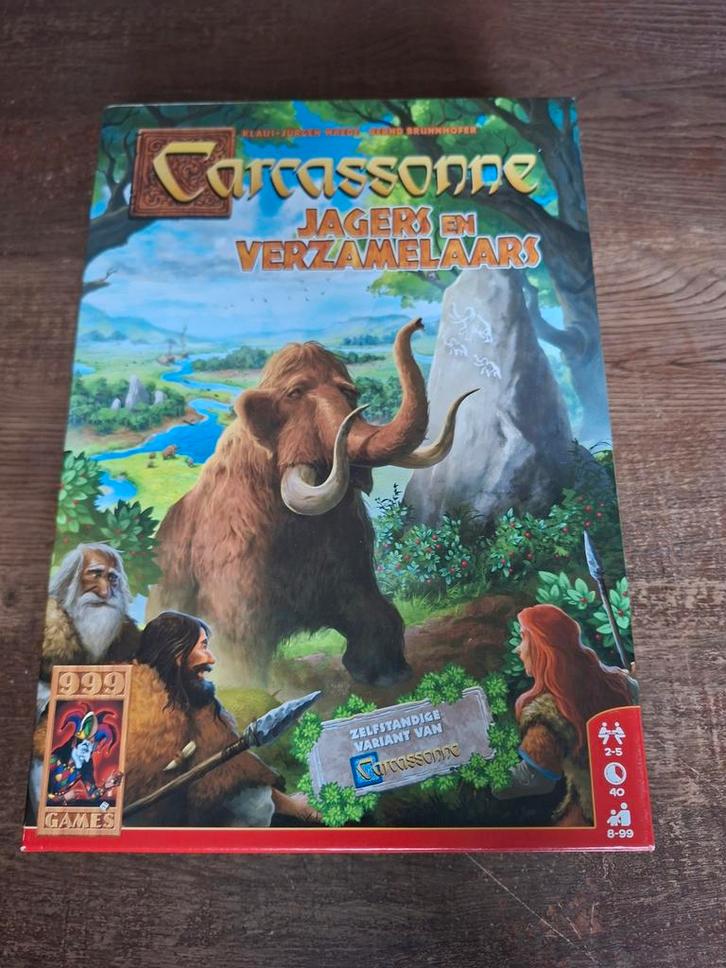 Carcassonne: Jagers en Verzamelaars - Bordspel, Hobby en Vrije tijd, Gezelschapsspellen | Bordspellen, Zo goed als nieuw, Een of twee spelers
