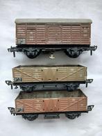 Fleischmann oude metalen wagons,1 met verlichting, Gebruikt, Gelijkstroom, Fleischmann, Wagon