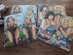 4 Kussens 'Dikke Dames' Van Leersum, Ophalen of Verzenden, Zo goed als nieuw, Overige kleuren, Vierkant