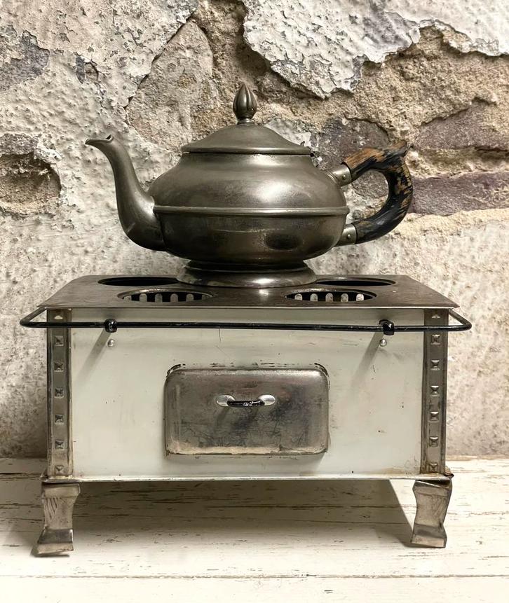 Brocante oud kinder speelgoed fornuisje, Antiek en Kunst, Curiosa en Brocante, Verzenden