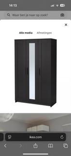 Ikea Brimnes kledingkast 3 deuren - zwart, Huis en Inrichting, Kasten | Kledingkasten, Ophalen, 100 tot 150 cm, Met hangruimte