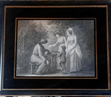Engelse gravure door F BARTOLOZZI  1791 beschikbaar voor biedingen