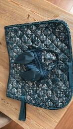 Paardrijdekje blauw / zilver met bijbehorend oornetje, Dieren en Toebehoren, Paarden en Pony's | Dekens en Dekjes, Ophalen of Verzenden