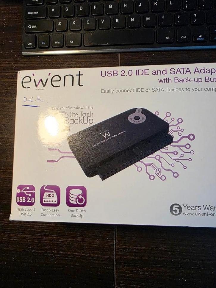Ewent USB 2.0 IDE/SATA Adapter, Computers en Software, Harde schijven, Nieuw, Desktop, Extern, HDD, USB, Ophalen of Verzenden