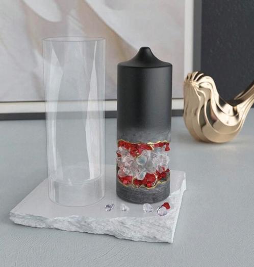 Nieuwe plastic mal cilinder, Huis en Inrichting, Woonaccessoires | Kandelaars en Kaarsen, Nieuw, Minder dan 25 cm, Overige materialen