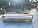 Steigerbuis met steigerplanken tv meubel., Huis en Inrichting, Ophalen, Gebruikt, 200 cm of meer, Minder dan 100 cm