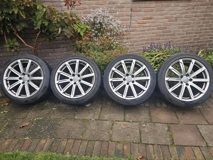 ✅️ 5x112 Originele Audi velgen met winterbanden 18 inch, Auto-onderdelen, Banden en Velgen, Banden en Velgen, Winterbanden, 18 inch
