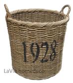 Ronde rieten XL mand 1928, Ophalen of Verzenden, Nieuw, Rond, Riet