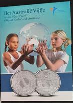 MOOIE EN UNIEKE ZILVEREN  HET AUSTRALIE VIJFJE EURO 2009, Setje, Koningin Beatrix, Zilver, Euro's