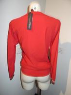 Zip73 travel stof sweatertje rood zilveren opdruk nieuw36/38, Verzenden, Nieuw, Zip73, Maat 36 (S)