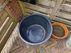 Plastic kuip, ton, bak 65 liter, Kunststof, Gebruikt, Minder dan 30 cm, Rond