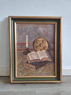 Stilleven met Boeken, Kaars en Escargots, Ophalen of Verzenden