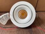 Gepoedercoate witte spots, Huis en Inrichting, Lampen | Spots, Led, Metaal of Aluminium, Ophalen of Verzenden, Zo goed als nieuw