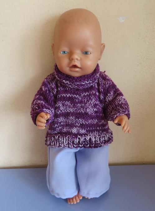 Poppenkleertjes poppenkleding Baby pop 40-43c gebreide set25, Kinderen en Baby's, Speelgoed | Poppen, Nieuw, Babypop, Ophalen of Verzenden