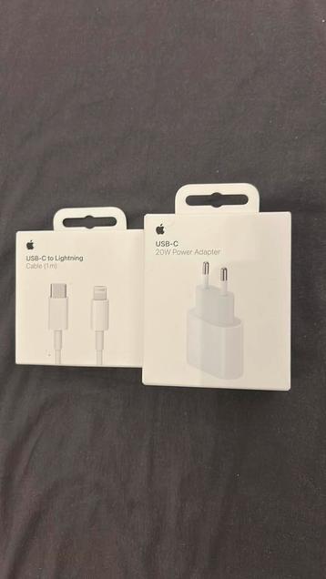 ORIGINELE Apple Oplaadkabel + Adapter NIET GEOPEND beschikbaar voor biedingen