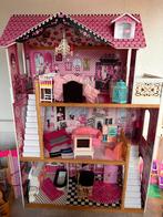 Groot Barbie Speelgoed Pakket - Huis, Auto's, Poppen & Meer!, Ophalen, Gebruikt, Poppenhuis