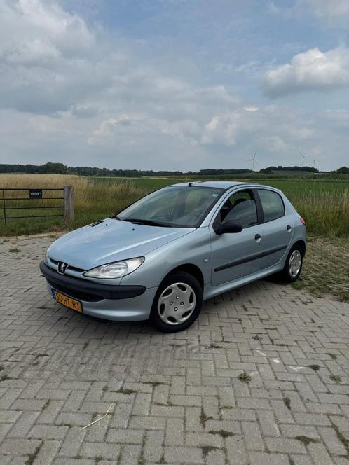 Peugeot 206 1.4 5D 2001 Grijs - NAP - Nieuwe APK, Auto's, Peugeot, Particulier, Airbags, Bluetooth, Boordcomputer, Centrale vergrendeling