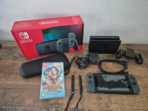 Switch V2 2019, Spelcomputers en Games, Spelcomputers | Nintendo Switch, Zo goed als nieuw, Switch 2019 Upgrade, Met 2 controllers