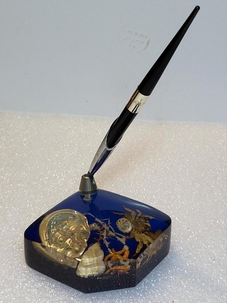 70e /80e jaren Pen houder bureau Maritiem Souvenir, Antiek en Kunst, Antiek | Kantoor en Zakelijk, Ophalen of Verzenden