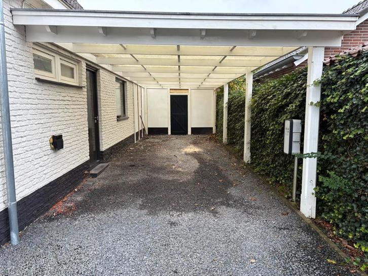 Houten carport ca. 11 x 3,7mtr, Tuin en Terras, Overkappingen, Gebruikt, Carport, Ophalen
