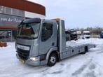 Daf LF 210 Autotransporter met Tijhof opbouw, Automaat, Bedrijf, Zilver of Grijs, Te koop