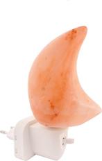 Nachtlampje zoutsteen maan oranje, Ophalen of Verzenden, Mineraal