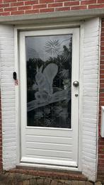 Voordeur met eekhoorn gegraveerd, Ophalen, Gebruikt, 80 tot 100 cm, Buitendeur