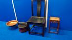 Chinese stoel en mand + antiek tafeltje, Ophalen of Verzenden