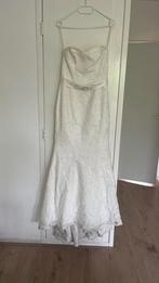 Mermaid / trumpet Trouwjurk  (maat S), Ophalen of Verzenden, Zo goed als nieuw, Wit, Trouwjurk
