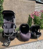 Quinny kinderwagen set (incl maxi cosi) grijs, Kinderen en Baby's, Kinderwagens en Combinaties, Gebruikt, Verstelbare duwstang