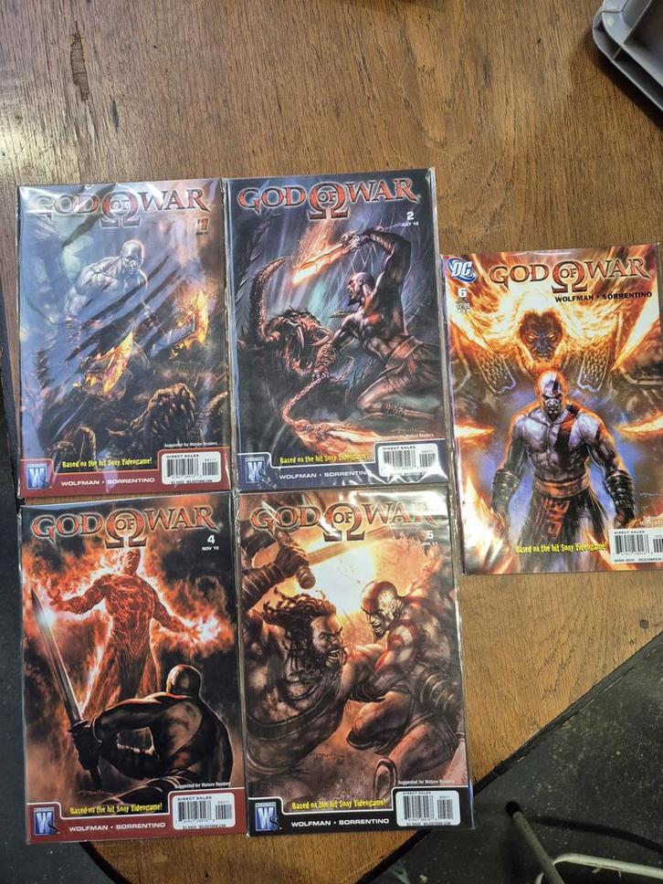 God Of War DC Wildstorm comics #1 t/m #6 nummer 3 ontbreekt, Boeken, Strips | Comics, Nieuw, Meerdere comics, Amerika, Ophalen of Verzenden