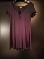 Mooi bordeaux rood korte jurkje met korte mouwen maat 38, Maat 38/40 (M), Bruin, Nieuw, Ophalen of Verzenden