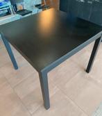 Ikea zwarte hoge vierkante tafel, Huis en Inrichting, Tafels | Eettafels, Ophalen, Vierkant, 50 tot 100 cm, Zo goed als nieuw