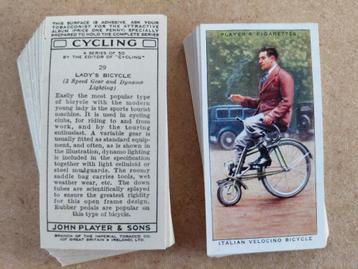 Cycling complete set 50 vintage cigarette cards fietsen 1939 beschikbaar voor biedingen