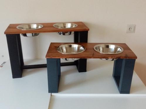 Grote houten Honden voer /water bakhouders, Dieren en Toebehoren, Hondenvoerbakken en Drinkbakken, Nieuw, Ophalen of Verzenden
