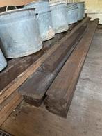 Azobe hardhouten Balken, 5 stuks, messing en groef, Ophalen, Zo goed als nieuw, Hardhout, 250 cm of meer